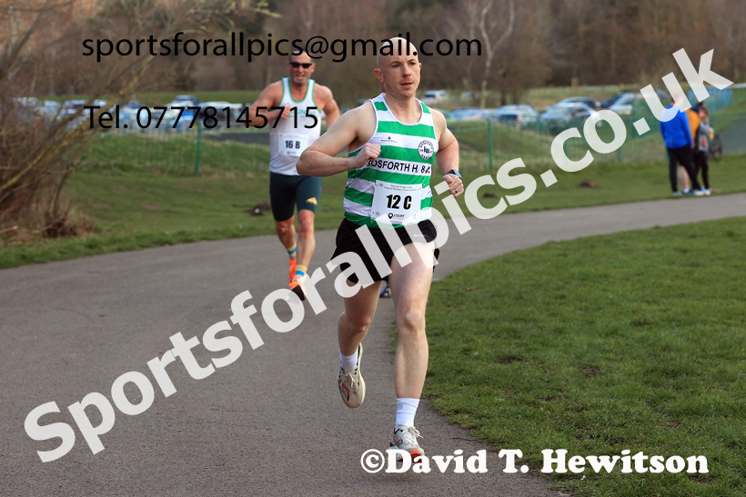 Senior Mens 2026 NECAA Royal Signals Road Relays, Hetton Lyons Country Park, Hetton le Hole. Photo: David T. Hewitson/Sports for All Pics